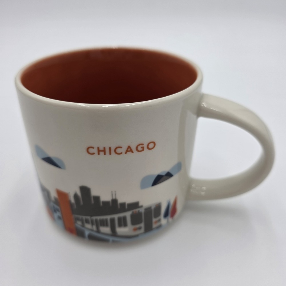 Starbucks You are Here Collection Chicago 2014 Coffee/Tea Cup Mug 14 oz Skyline